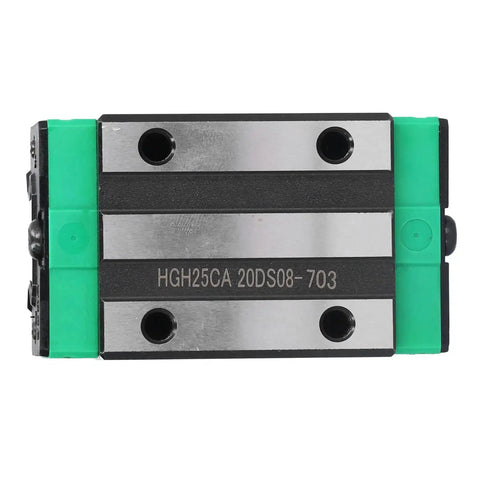 Front view of Heavy Duty Linear Slider Block For CNC Machines And Industrial Automation, HGH25CA Steel Rail Slider Block