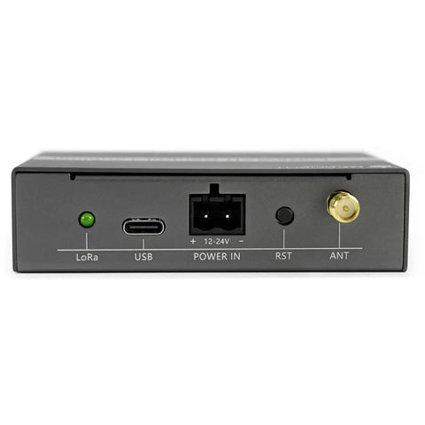 Rear view of Long Range IoT Node With US 915MHz, RS485 Modbus RTU And Relay Controller, showing ports and connections