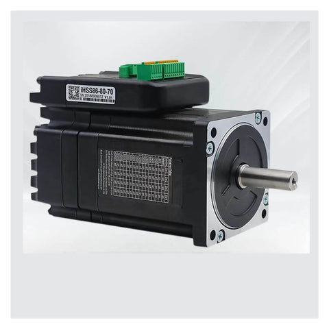 Integrated Stepper Servo Motor Drive With 1000 Line Encoder For CNC Machine Kits, shown in durable build, side view.