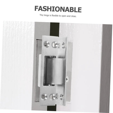 Sturdy Invisible Hinge For Secret Door And Hidden Cabinet Heavy Duty Metal Barn Door Hinge For Residential And Commercial Use Replacement Hinges High Load Bearing Yardenfun, installed view