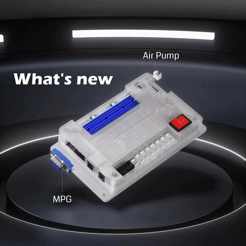 Close-up of Pro Desktop CNC Router Kit With Offline Controller For Metal Wood Acrylic PCB Genmitsu 3020 PRO MAX V2 3 Axis Engraver