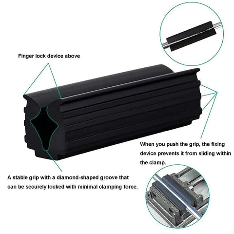 Golf Club Grip Replacement Tool With Rubber Vise Clamp For Easy Grip Install And Regripping, Protects Shaft From Scratches