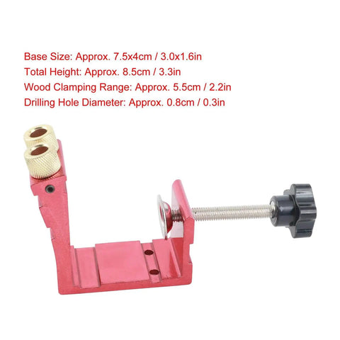 15 Degree Angled Hole Locator Jig For Woodworking, Pro Grade Drill Guide For Inclined Holes, adjustable dowel positioner