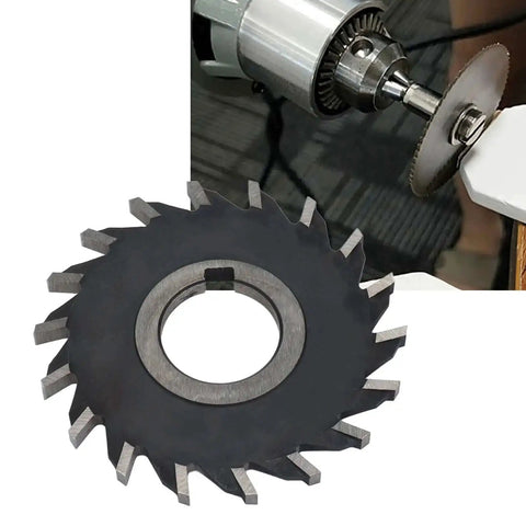 Gear Cutter Disc Set For Metalworking And Machining HSS Disk Shaped Milling Cutter With 32mm Bore 100x6mm in use on machine