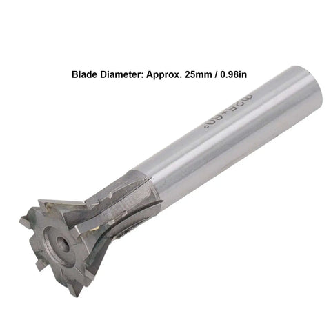 25Mm Dovetail Milling Cutter With 6 Flute Carbide End Mill 60 Degree Straight Shank for metal precision work