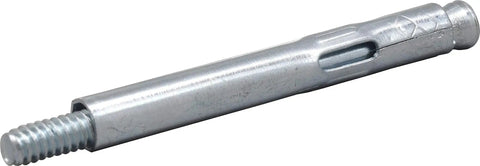 Hex Head Sleeve Anchor Set One Quarter By Two And One Quarter Inch Forty Pack For Concrete And Masonry Expansion Type Fasteners Ideal For Door And Window Frame Installations Wall Mounts Shelving Zinc Plated For Durability