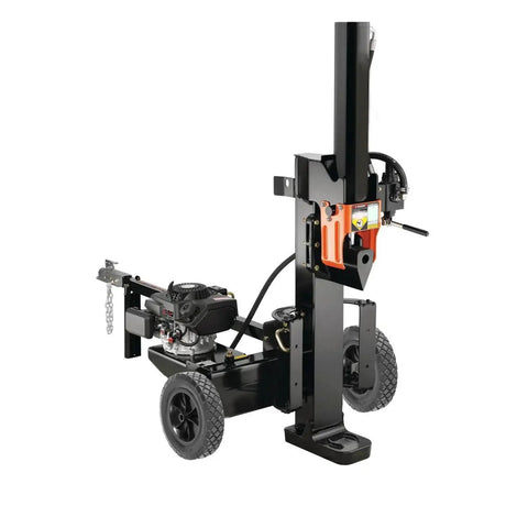 Log splitter machine with durable design featuring 2 Pack 8 Inch Solid Rubber Wheels for Hand Trucks and Carts Replacement Tire With 1/2 Inch Bore