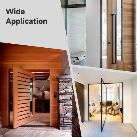 Hidden Bookcase Door Pivot Hinge System For Wood Doors in various applications showing wide functionality and installation versatility