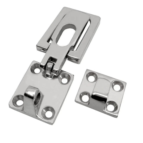 2-piece marine-grade boat hatch latch set, 316 stainless steel with strike plate