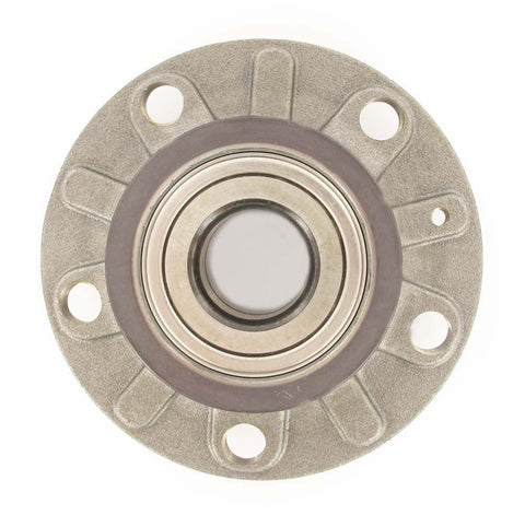 Top view of SKF Rear Wheel Hub Bearing Assembly BR930524 Aftermarket Replacement Part Compatible With Audi 2004-2020 Seat 2011-2013 VW 2006-2021