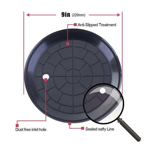 Close-up of 9 Inch Vacuum Concave Suction Cup Glass Lifter with handle, showing anti-slip treatment and safety features.