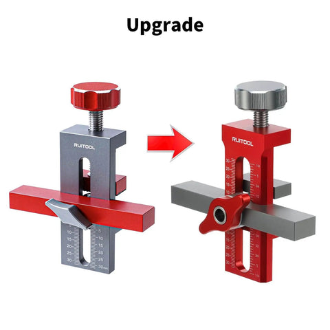 2 In 1 Cabinet Door Mounting Jig For Frameless Cabinets, Adjustable Aluminum Alloy Hardware Jig With Storage Bag, upgrade model