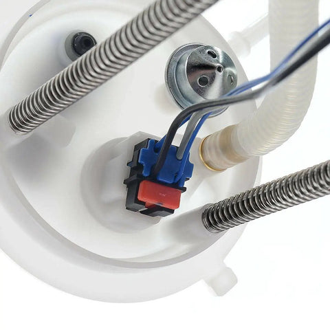 Close-up of Chevy Silverado And GMC Sierra Fuel Pump Assembly With Pressure Sensor Sending Unit For 1999 Through 2004 Engines