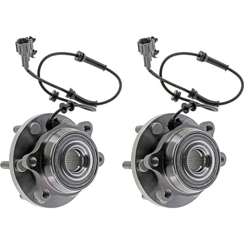 Plug And Play Front Wheel Bearing And Hub Assembly 2X Direct Fit Replacement For Nissan Frontier Xterra Pathfinder 2005 2018 And Suzuki Equator 2009 2012 With Reference Part Numbers 4342082Z10 4342082Z30 40202EA300