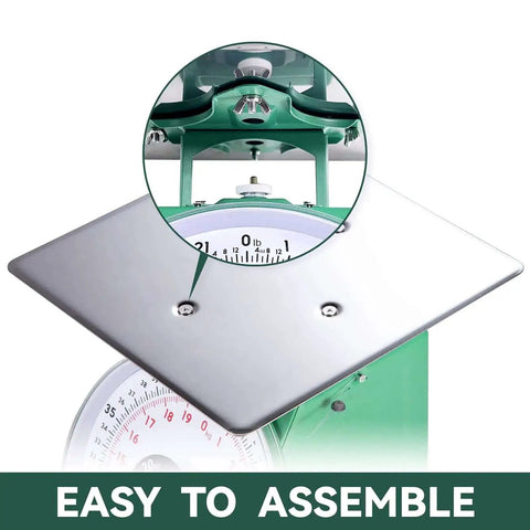 Heavy Duty 22 Lbs Mechanical Portion Control Kitchen And Food Scale With Industrial Dial Stainless Steel Platform Built Like A Tank