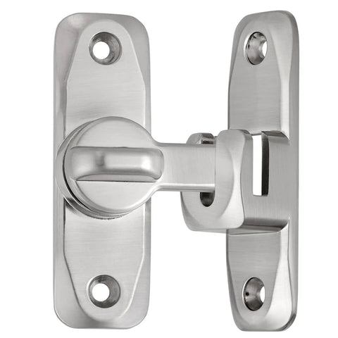 Two Pack Silvery 90 And 180 Degree Barn Door Lock Zinc Alloy Right Angle Door Latch Flip Gate Hardware for cabinets and sliding doors