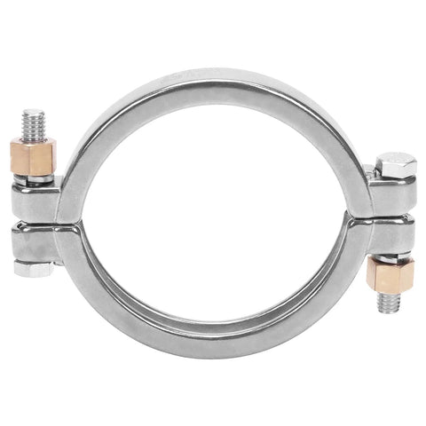 Tri-clamp sanitary clamp, 3.5 inch, stainless steel 304, bolted design.