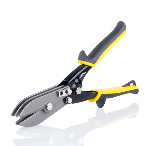 5 Blade Sheet Metal Crimping Tool For 22 Gauge Galvanized Steel And 28 Gauge Stainless Steel with black and yellow handles