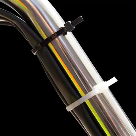 100 Pcs Self Locking Nylon Cable Ties 60mm Long, 2.5mm Wide, 18 Lbs Tensile Strength securing cables