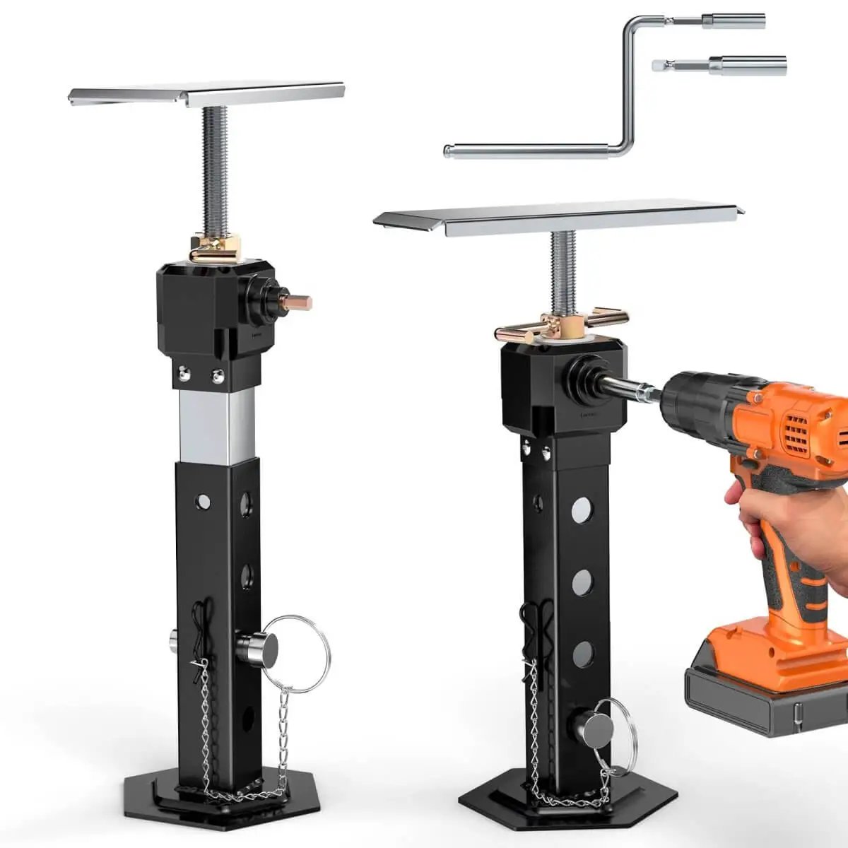 Two Pack RV Slide Out Stabilizer Jacks For Travel Trai...