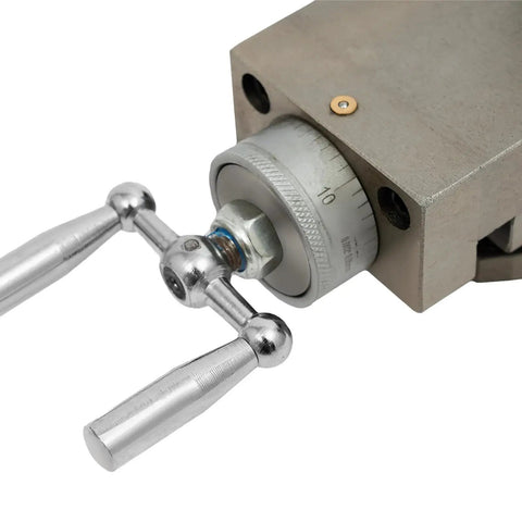 AT300 Metal Lathe Tool Post Holder for Mini Lathe Quick Change Lathe Assembly Tool Post with rotating handle and measurement dial