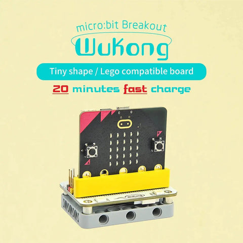 Wukong Expansion Board For Microbit Drive 8 Way Servo Ports 2 Way Motor Outputs 8 Way Sensor Ports Breakout Board with LEDs