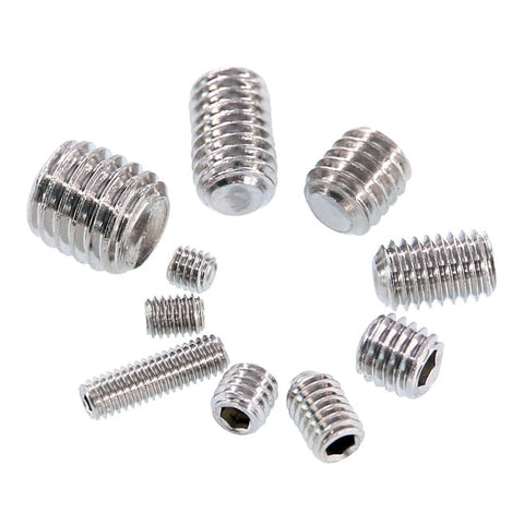 Stainless Steel Allen Head Socket Grub Screw Set With 350 Pieces In 10 Sizes M3 To M8 Internal Hex Drive Cup Point Screws