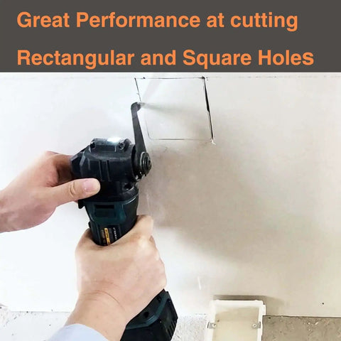 Drywall Oscillating Tool Blades 4 Pack For Heavy Duty Straight And Curved Cuts That Cut Like A Boss fits Dremel DeWalt Fein Multimaster Bosch