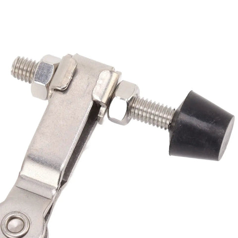 Toggle Clamp Heavy Duty 220Lbs Holding Capacity With Anti Slip Rubber Tip for precision holds in woodworking and metalworking.