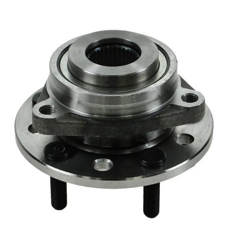 Front Wheel Bearing And Hub Assembly With ABS Sensor For Chrysler 300M Concorde LHS New Yorker Intrepid Prowler Eagle Vision And Dodge Models 1993 Through 2004 Easy Install Replacement Part, shown front view