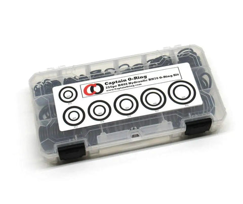 Hydraulic Fitting O Ring Seal Kit Buna N 70 Durometer 12 Sizes 255 Piece Kit SAE 900 O Ring Set For Hydraulic Fittings