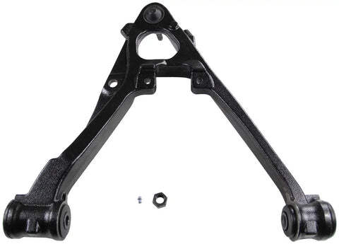 Front view of Front Left Alloy Steel Lower Suspension Control Arm And Ball Joint Assembly RK620888 Direct Replacement Kit