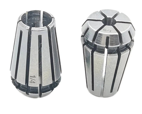 Spring Collet Set for CNC Milling Lathe Tools 1/8 and 1/4 Inch Collet Chuck With Self Release Design High Precision 65Mn Material