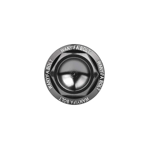 Titanium M7x50mm Hex Flange Bolt For Motorcycle Modification Pack Of 4 Black Grade 5 6AL 4V Titanium Alloy High Strength