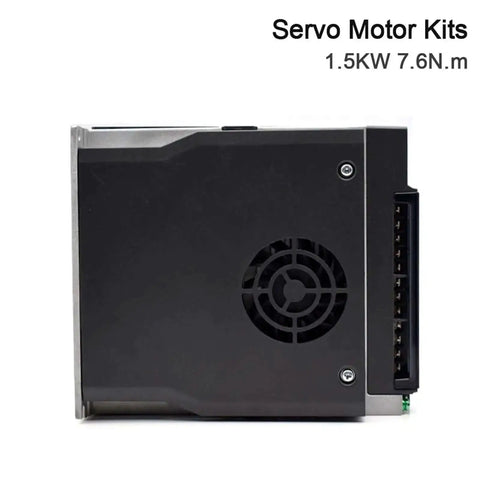 Side view of 1.5 kW B2 Series with 3M Cable for Automated Industry Without Brake, ASD B2 1521 B ECMA E21315RS, 7.16 Nm Torque.
