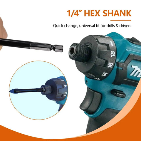 Pro Grade Three Sixteenth Inch Glass And Tile Drill Bit Set Ten Piece Tungsten Carbide Tipped Spear Cutter With One Quarter Inch Hex Shank