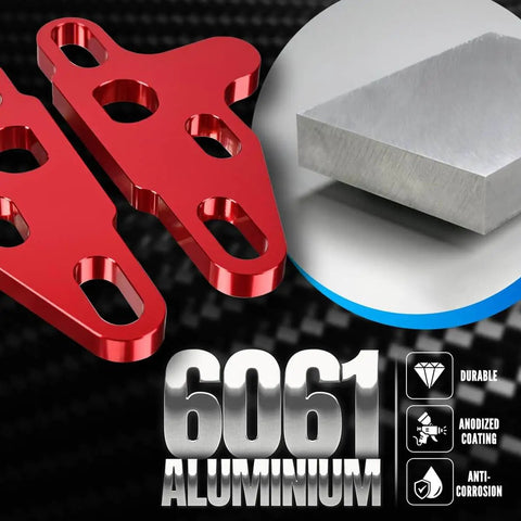 Two Piece Oil Pump Alignment Tool Kit, Billet Aluminum Guide for Gen V LT1 LT4 LT5 L83 L86 L87 Engines, red anodized parts