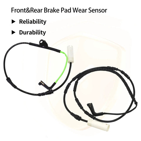 HiSport front and rear brake pad wear sensor kit for BMW E81–E93; 2 sets of 4 pieces