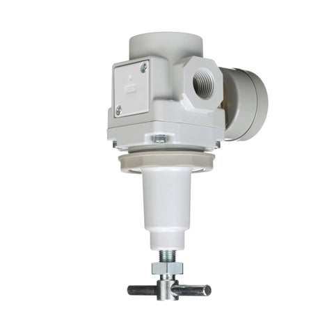 PneumaticPlus SAR300T-N03BG air pressure regulator, 3/8 in NPT, T-handle, gauge and mounting bracket