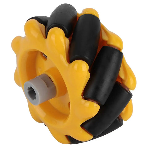 Multidirectional Mecanum Wheel Set for Geared Motors, 48mm Rubber Coated Left Wheel for DIY Robot Car Builds