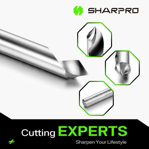 Chamfer Router Bit With V Groove O Flute 60 Degree Quarter Inch Shank CNC Carbide Engraving Bit For Wood Plastic Acrylic PVC Ideal