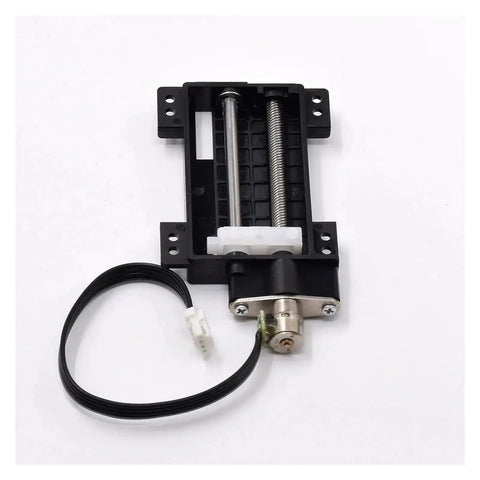 30mm Stroke Linear Actuator With 2 Phase 4 Wire Planetary Gear Stepper Motor for precision 6mm travel and electronic starter, top view.
