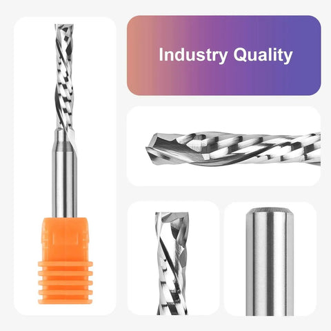 Solid Carbide Pro Grade Up Down Spiral Compression Router Bit For CNC Wood Carving Three Sixteenth Inch Cutting Diameter