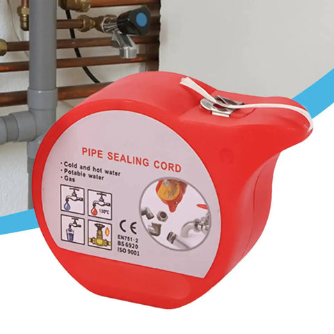 Pro Grade High Temp Pipe Repair Tape for Fast Sealing and No Leak Prevention, Hose Repair Cord and Thread Sealant, red tape