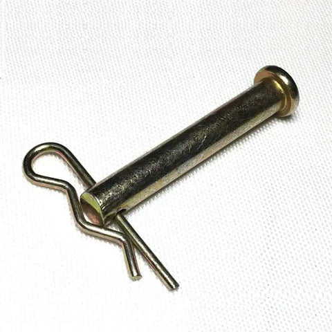 Built Tough Heavy Duty Carbon Steel Single Hole Clevis Pins 8mm X 45mm With R Shaped Spring Cotter Pins And Flat Head For Mower And Tractor Fasteners Zinc Plated For Rust Resistance Reusable Hardware