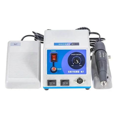 Pro Grade Micro Motor Polisher N7 S04 For Lab Use, Quick Change Burs System, Smooth Start To 35,000 RPM device display