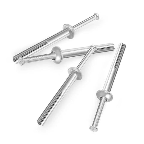 Hammer Drive Nail In Anchors For Cement Concrete One Quarter Inch Diameter Zinc Alloy 50 Pieces Durable Rust Resistant