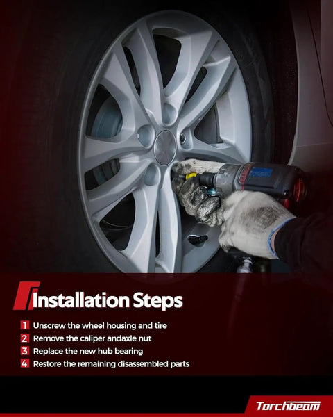 Front Wheel Bearing Hub Assembly 2 Pack For Toyota Corolla 2019-2022 And Prius 2016-2022 Including Prius Prime And Prius AWD E installation guide with tools