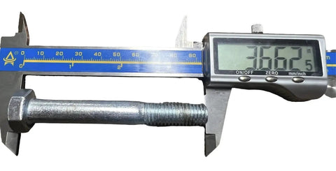 Digital caliper measuring 1/2 inch bolt for 6 Inch Cast Iron V Groove Wheel For Sliding Gates