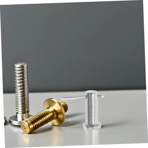 Stainless Steel B Type Cylindrical Flat Head Pins, Multipurpose Locating Pins for Machinery, Furniture and Jewelry Making, Precise Straight Alignment, Heavy Duty Secure Fit displayed on a table.